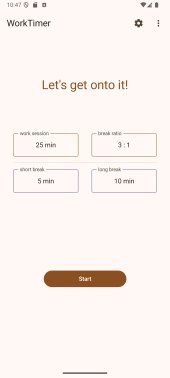 WorkTimer 1.5 screenshot