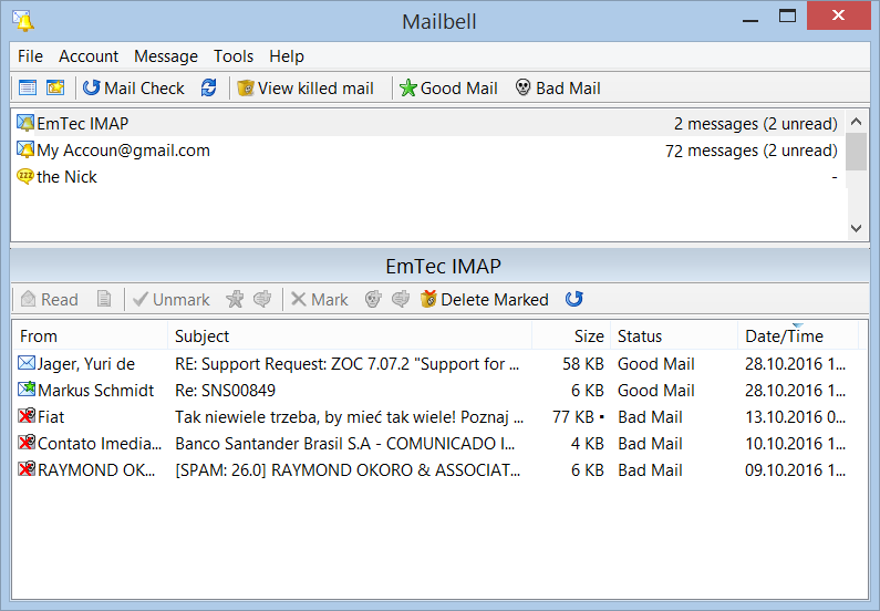 MailBell (Email Notify, Spam Blocker) 2.62 on FileCart